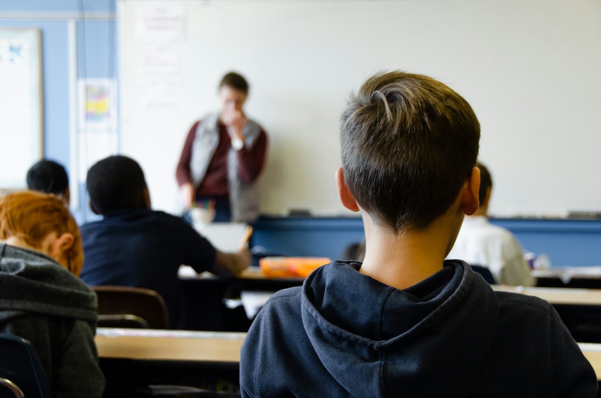 Students in a classroom